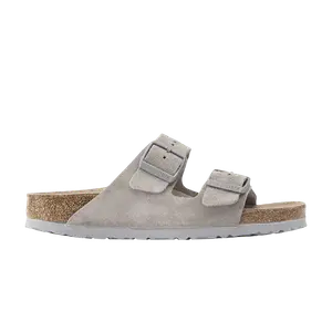 Кроссовки Birkenstock Arizona Soft Footbed Suede Leather Stone Coin, серый