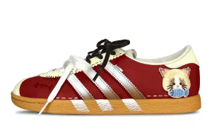 Stadt German Army Trainers женские низкие белый/ Adidas Originals, бордовый