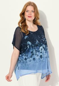 Блуза Ulla Popken, темно-синий