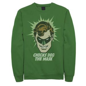 Мужской свитшот DC Comics Green Lantern Chicks Dig The Mask Licensed Character