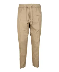 Брюки Юри из льна и хлопка с эластичным поясом Dondup, желтый