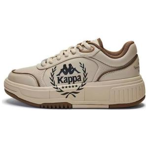 Kappa Женские противоскользящие износостойкие низкие скейтерские кроссовки Oxford Brown/Latte Coffee, цвет Oxford Brown/Latte Coffee