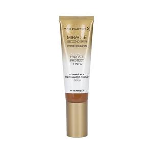 Увлажняющая основа для лица spf20 011 глубокий загар, 30 мл Max Factor, Miracle Second Skin
