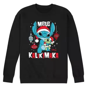 Мужская флисовая толстовка Lilo &amp; Stitch mele kalikmaka Disney, черный