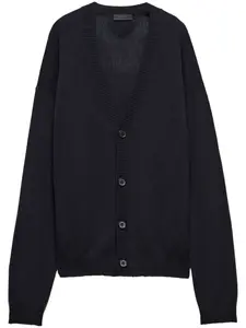 Кашемировый кардиган Prada, синий
