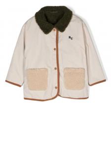 Bobo Choses двусторонняя куртка из шерпы, нейтральный
