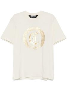 Just Cavalli футболка с принтом логотипа Gothic, нейтральный цвет