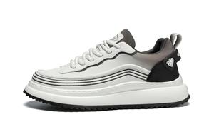 HLA Мужские повседневные кеды низкие светло-коричневые, бело-черные, черно-белые, цвет White Black