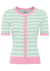 KangaROOS Кардиган вязаный в зеленом и розовом цветах