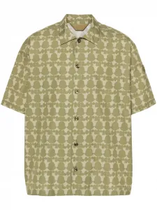 Рубашка с логотипом Moncler, зеленый