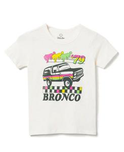 Футболка Unisex Ford Bronco '79 - Детская, Подростковая Junk Food Clothing, белый