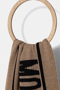 Шарф с шерстью Moschino, бежевый