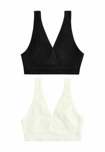 Бюстгальтер Next REGULAR FIT 2 PACK, Black Cream/Black