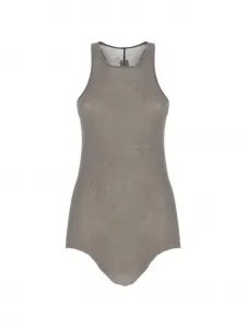 Базовый трикотажный топ Temple с необработанным краем Rick Owens, серый