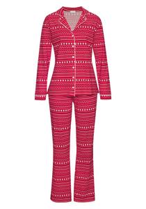 Пижама LASCANA XMas Dog Classic, красный