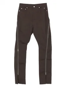 Брюки с молниями Rick Owens, серый