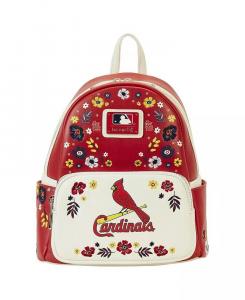 Мужской и женский мини-рюкзак St. Louis Cardinals Floral Loungefly