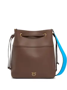Сумка-ведро Love Birds с кулиской PINKO, коричневый