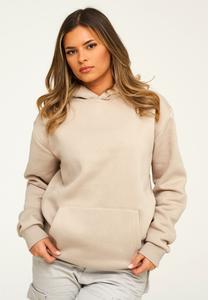 Толстовка behype Kapuzenpullover BHPERTH Basic Oversize Einfarbig, цвет Taupe Light