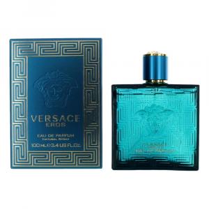 Парфюмерная вода Eros by Versace, 3,4 унции, спрей для мужчин, прозрачный