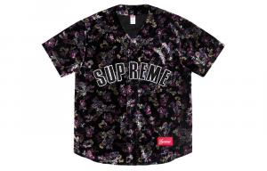 Джерси Supreme Floral, черный / фиолетовый