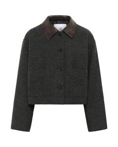 KAREN BY SIMONSEN Межсезонная куртка 'Anuk' в темно-сером цвете