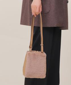 Легкая трехслойная меховая сумка через плечо United Base, цвет Beige