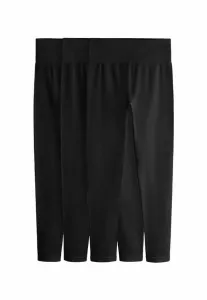 Комплект из 3 спортивных леггинсов и брюк в рубчик стандартного кроя The Set, Black