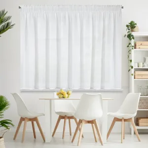 Штора ВИОЛА белая 400х145 присборенная лента туннельная кулиска Eurofirany