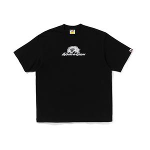 Футболка Bape Raindrop Ape Head Logo Relaxed Fit A BATHING APE, черный