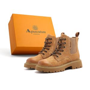 Короткие ботинки Martin 4 см женские AQUASCUTUM, Earth Yellow