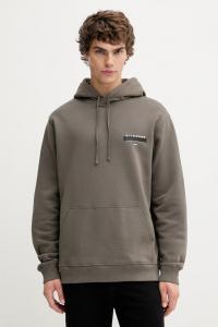 Хлопковая толстовка REDACT Allsaints, зеленый