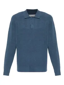 Поло на пуговицах SAMSOE SAMSOE, синий