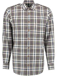 Традиционная рубашка Плекот средне-синего цвета OS-Trachten