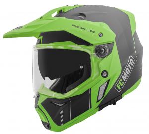 Шлем FC-Moto merkur pro air enduro, Black/Green