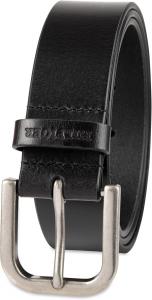 Мужской ремень Tommy Hilfiger Casual Leather - классический стиль для повседневной носки, Black Raw Edge