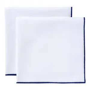 Набор из 2 хлопковых салфеток El Corte Inglés Overlock, темно-синий