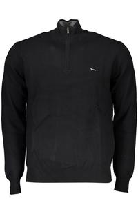 Мужской свитер Harmont & Blaine с воротом на молнии и логотипом, черный