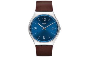 SWATCH Часы Unisex 42mm Blue Watch SS07S101, Blue