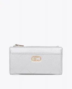 Женский кошелек с несколькими отделениями на молнии Lola Casademunt, серебряный