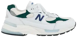 Кроссовки New Balance Teddy Santis x 992 Made in USA 'Marsh Green', белый