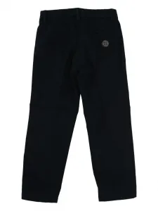Брюки с нашивкой-логотипом Stone Island Junior, синий