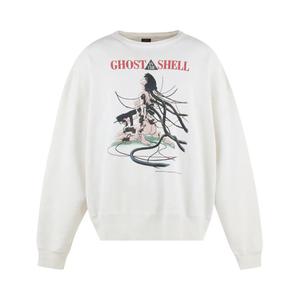 Толстовка SAINT Mxxxxxx x Ghost in the Shell Crewneck Sweatshirt 'White', белый