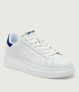 Кожаные кроссовки FONDO URSA DIS. 8 Just Cavalli, белый