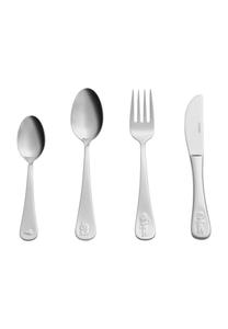 Детский набор столовых приборов, 4 шт Leonardo, серебро