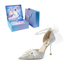 Женские туфли на тонком каблуке с романтической галактикой WUGUNIANG, Starlight Silver