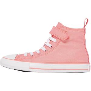 Converse Chuck Taylor All Star устойчивые к истиранию высокие детские кроссовки из ткани pink white для детей от 3 до 7 лет