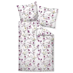 Комплект постельного белья Janine Design Mako-Satin Moments 98087, сиреневый цвет, размер 155x220 + 80x80 см Original Janine