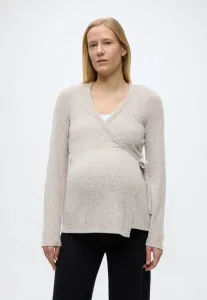 Mlalice tess ls jrs top 2f long sleeved top Mamalicious, Fossil Detail:Melange