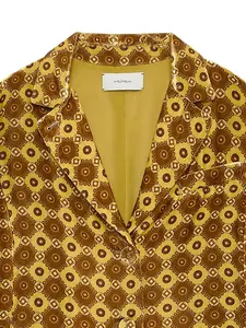 Куртка с узором и воротником Maliparmi, желтый